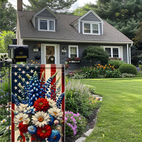 JIGINOFV outdoor yard flag decor enhances porch and garden celebrations.