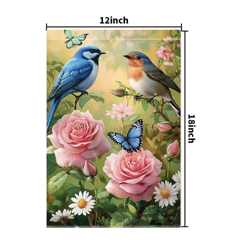 JIGINOFV patio front yard flag decor in spring colors