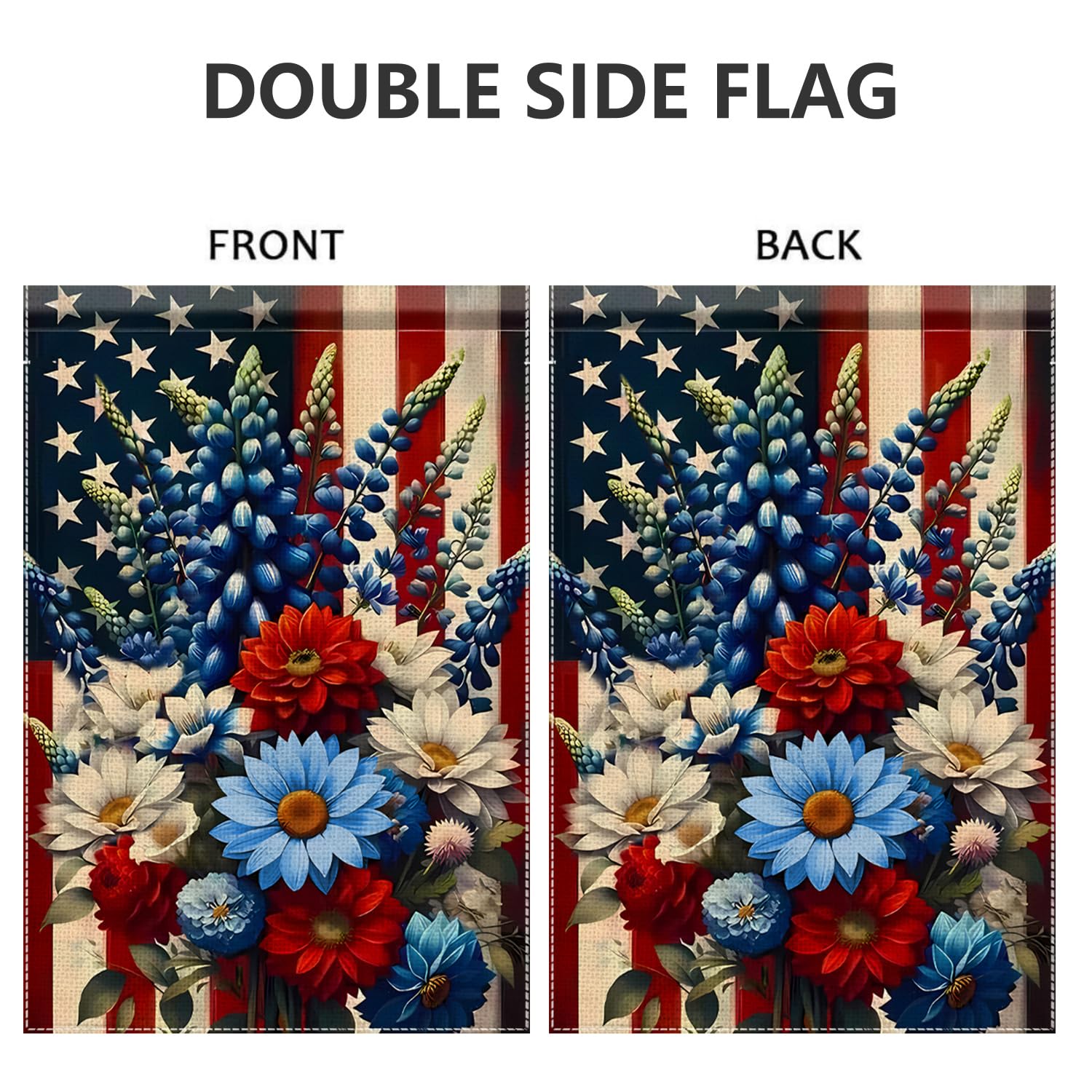 JIGINOFV weather-resistant flag resists fading in outdoor conditions.