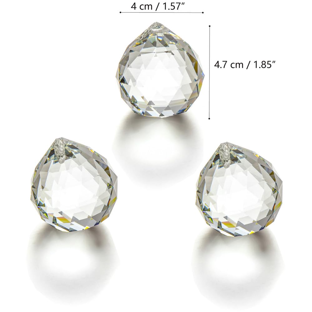 JIHUI crystal ball suncatcher 40mm adds colorful sparkle near windows.