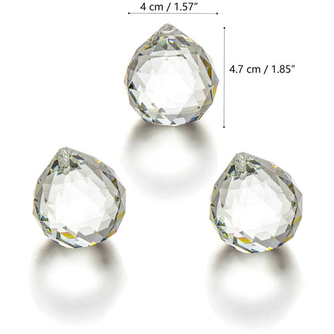 JIHUI crystal ball suncatcher 40mm adds colorful sparkle near windows.