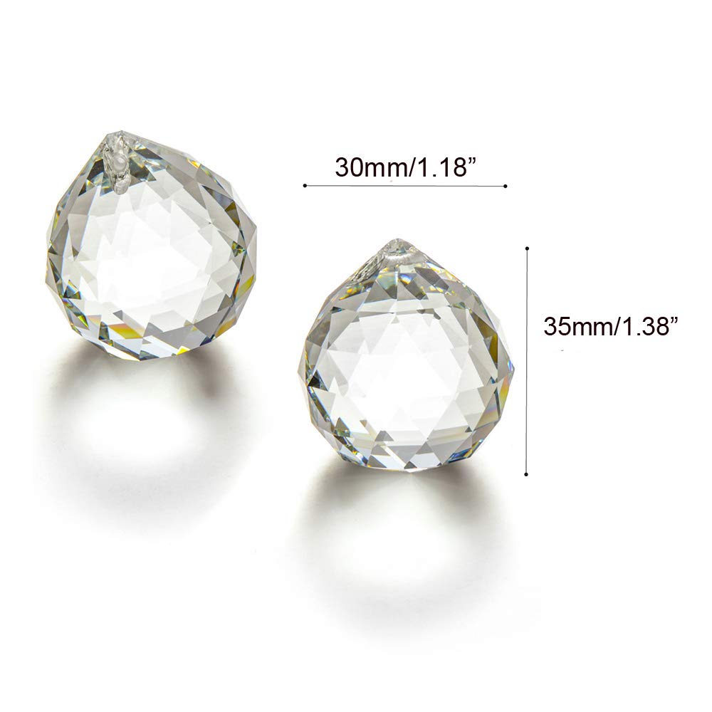 JIHUI 30mm prism ball decor for weddings and parties with light reflections