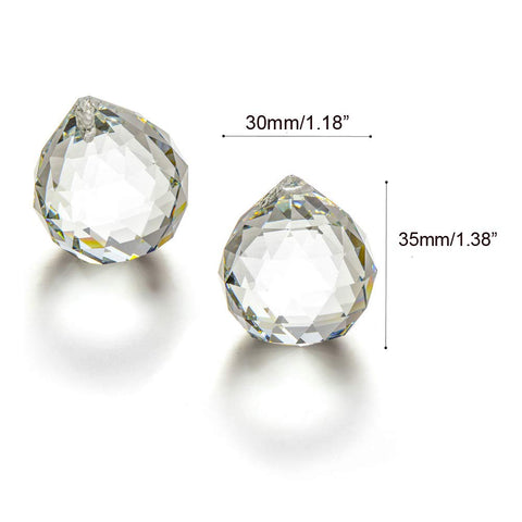 JIHUI 30mm prism ball decor for weddings and parties with light reflections