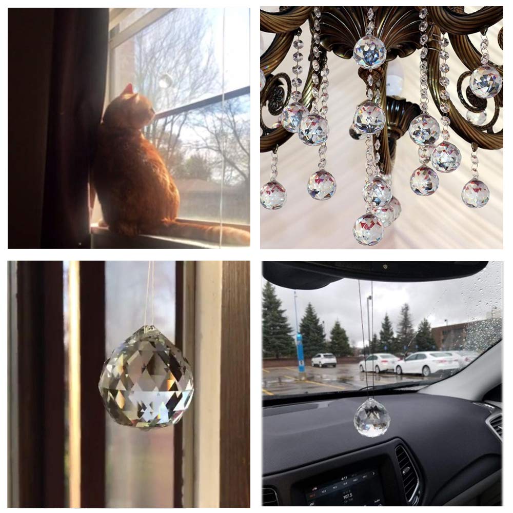 JIHUI decorative crystal suncatcher enhances home decor or gift-giving.