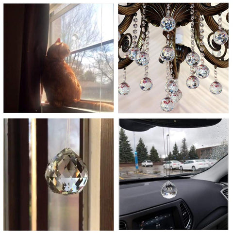 JIHUI decorative crystal suncatcher enhances home decor or gift-giving.