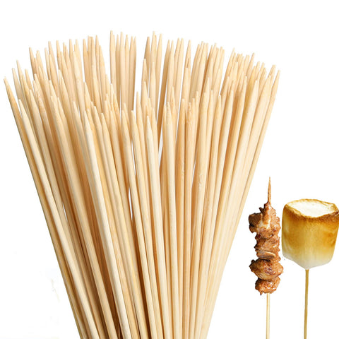 JIACHIL 30-inch bamboo skewers for safe, hands-free roasting around the campfire.