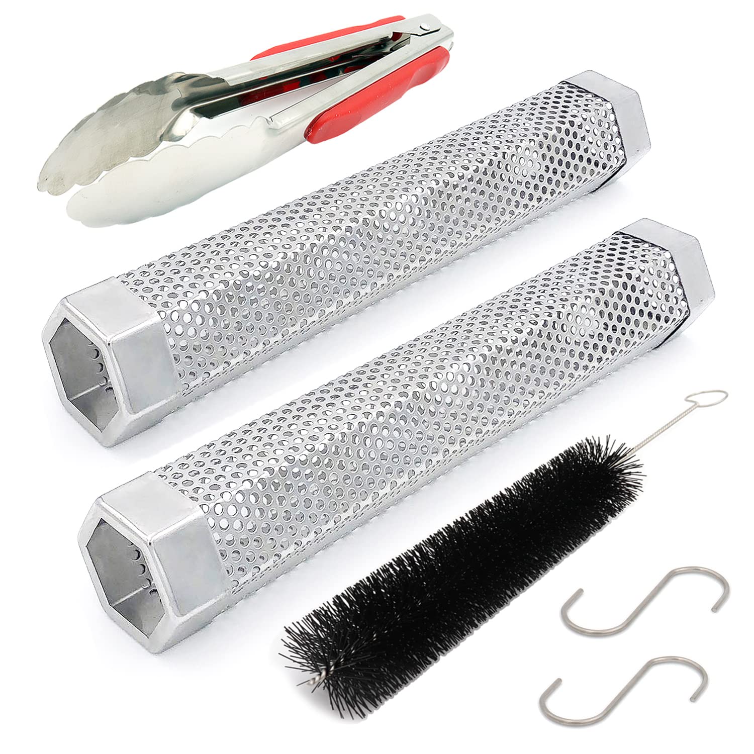 JIIGAAT 12-inch pellet smoker tubes in box for easy setup