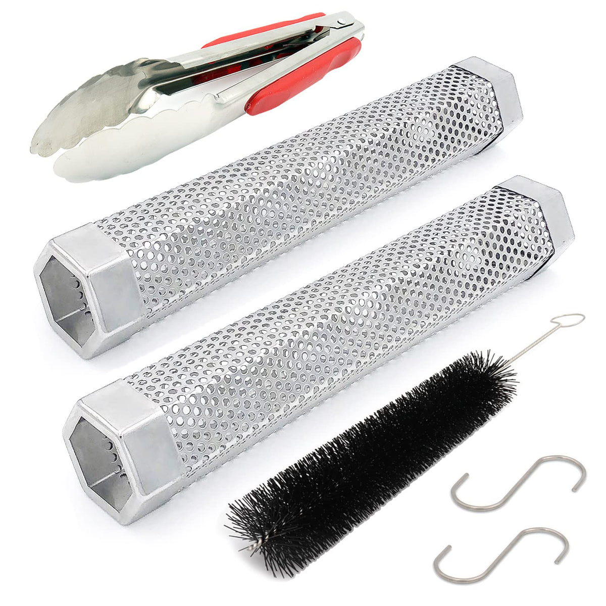 JIIGAAT 12-inch pellet smoker tubes in box for easy setup