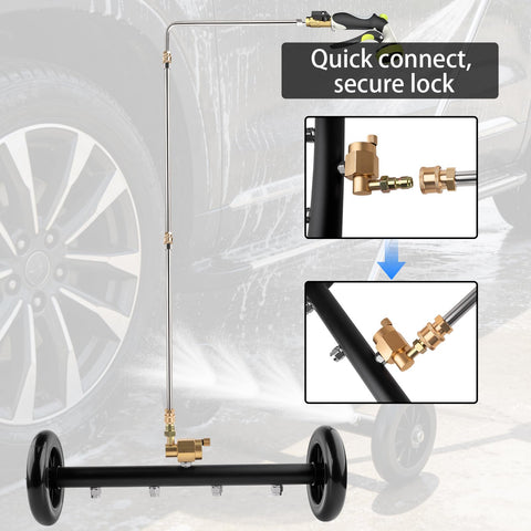 Jiimee underbody cleaning on vehicle helps efficient maintenance.