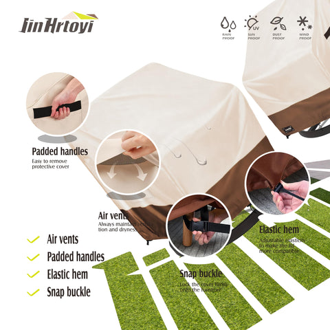 Jin Hrtoyi drawstring and buckle straps secure the cover firmly.