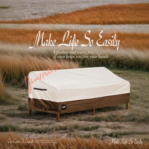Jin Hrtoyi couch cover drawstrings and buckles secure on windy days