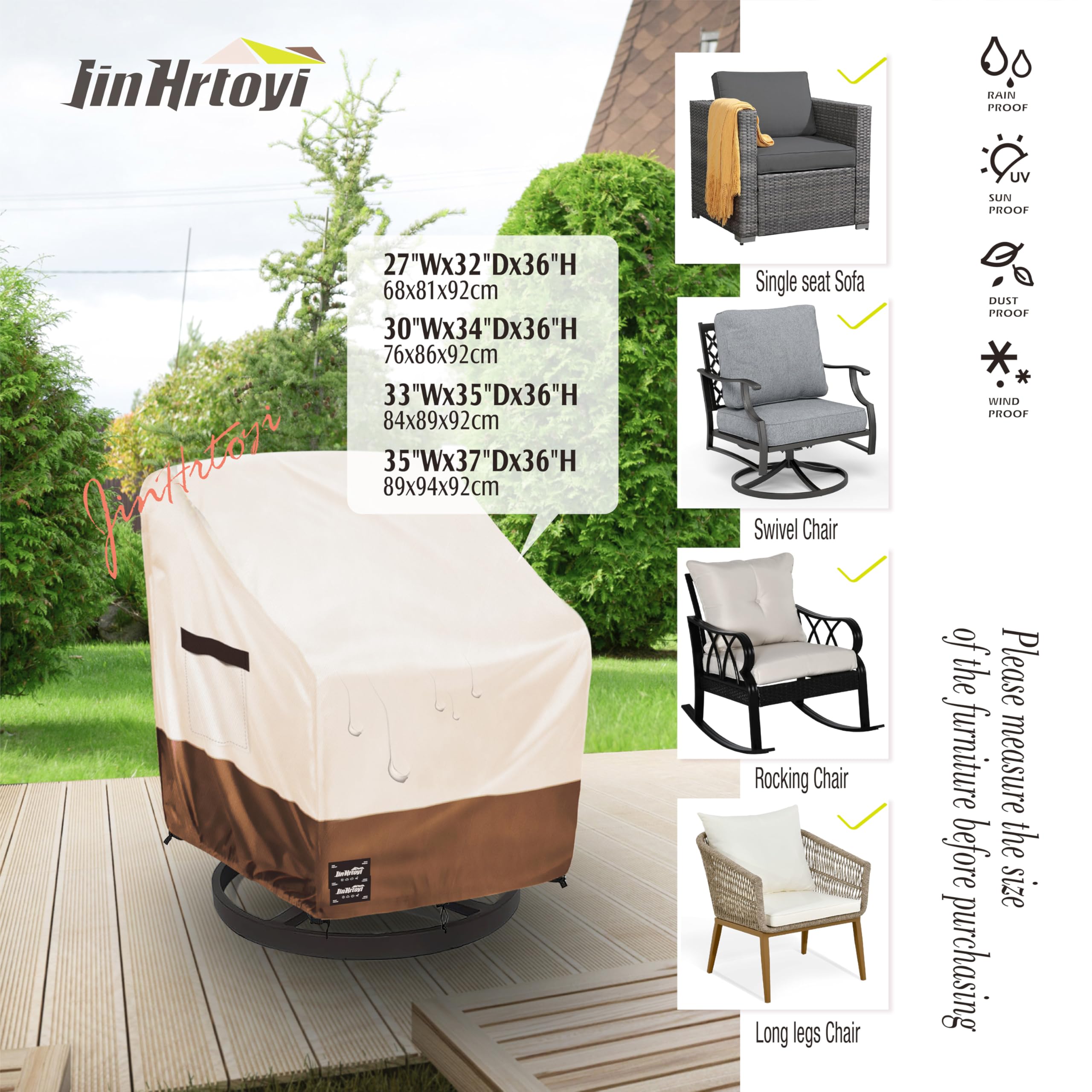 Jin Hrtoyi heavy-duty covers guard against sun damage and debris.