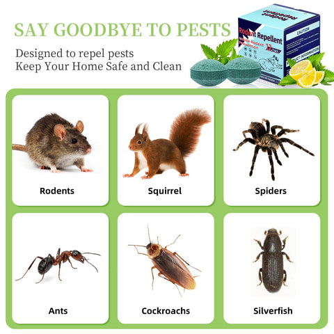 Jin&Co mouse repellent scent close-up highlights long lasting mint aroma