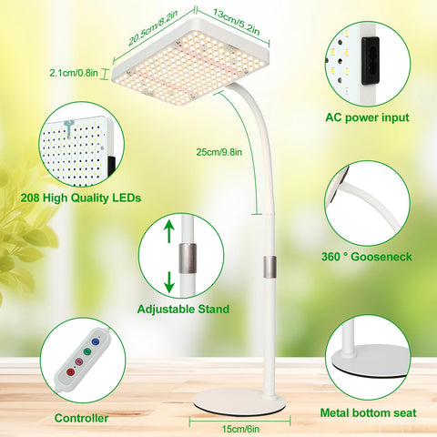 JINHONGTO ideal for seed starting with bright 2000 lumen illumination.