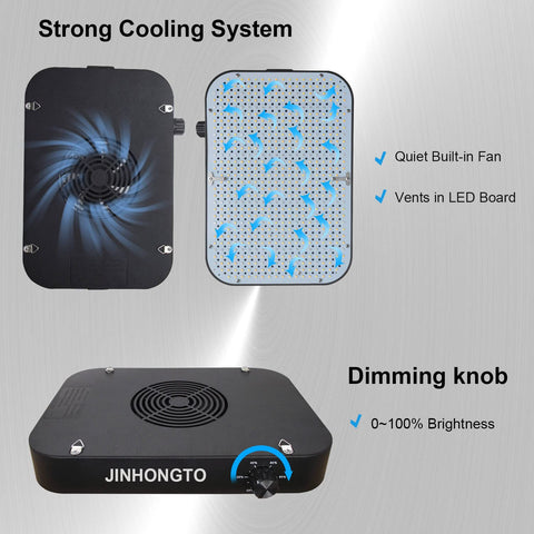 JINHONGTO UV-IR spectrum LED for plant health and bloom phase support