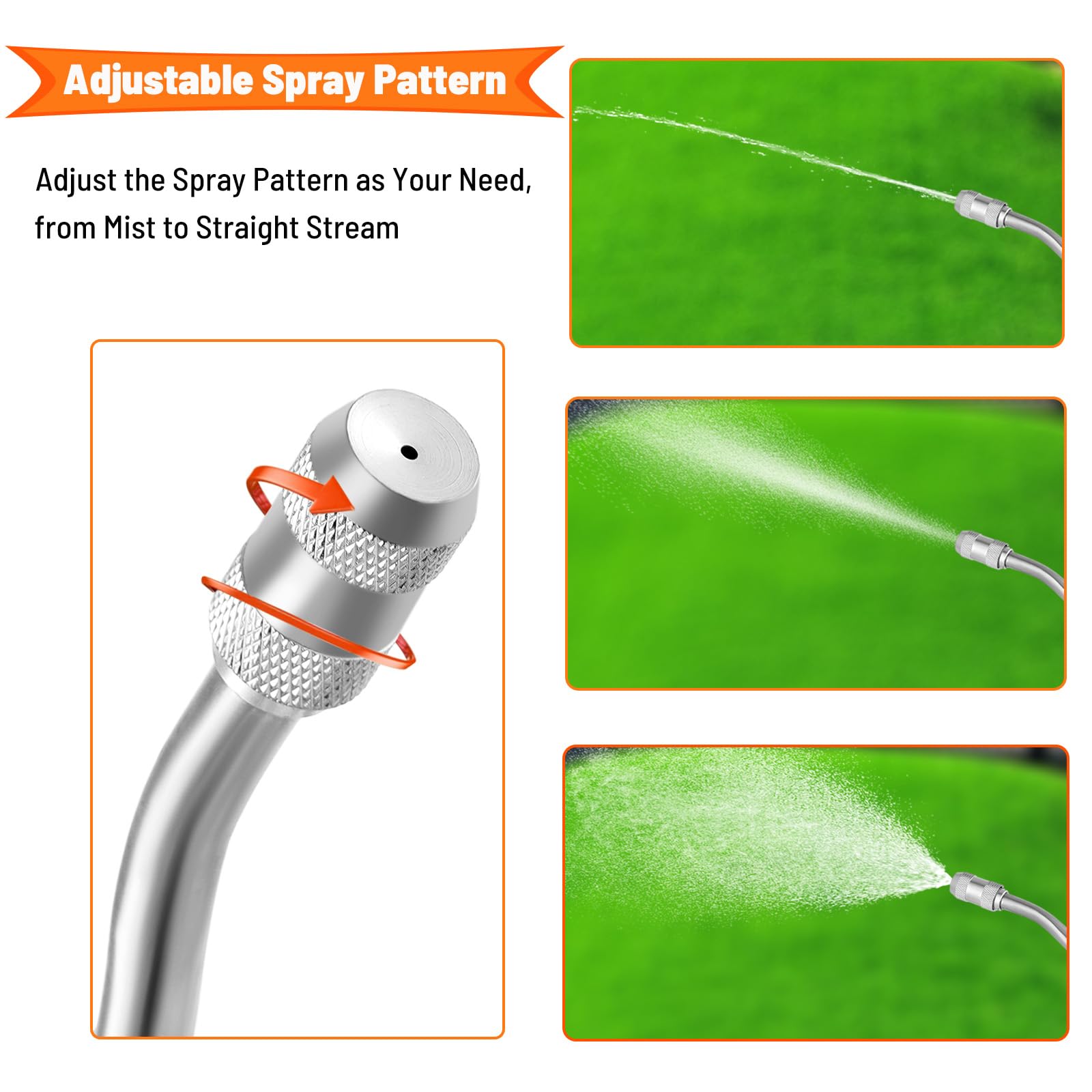 JINIOHEE easy-installation wand upgrades your sprayer with simple clamps and clear steps