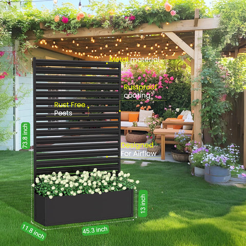 Jinligogo air conditioner fence enclosure conceals unit while maintaining airflow