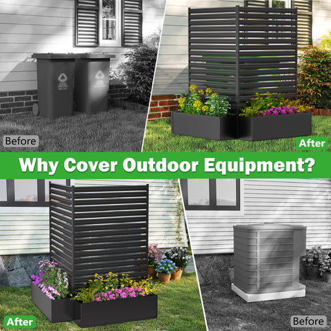 Jinligogo easy tool-free setup for quick patio privacy
