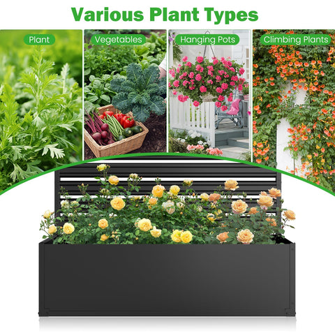 Jinligogo patio and garden decor fence screen blends with landscape