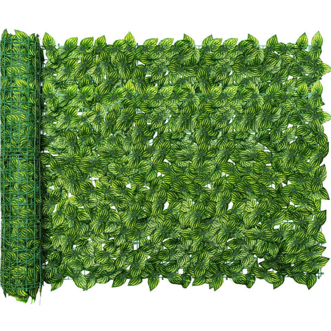 Jinwu artificial ivy privacy fence screen with lifelike leaves for outdoor privacy.