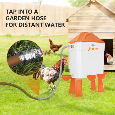 Hose connection on JinxZap demonstrates versatile mounting options