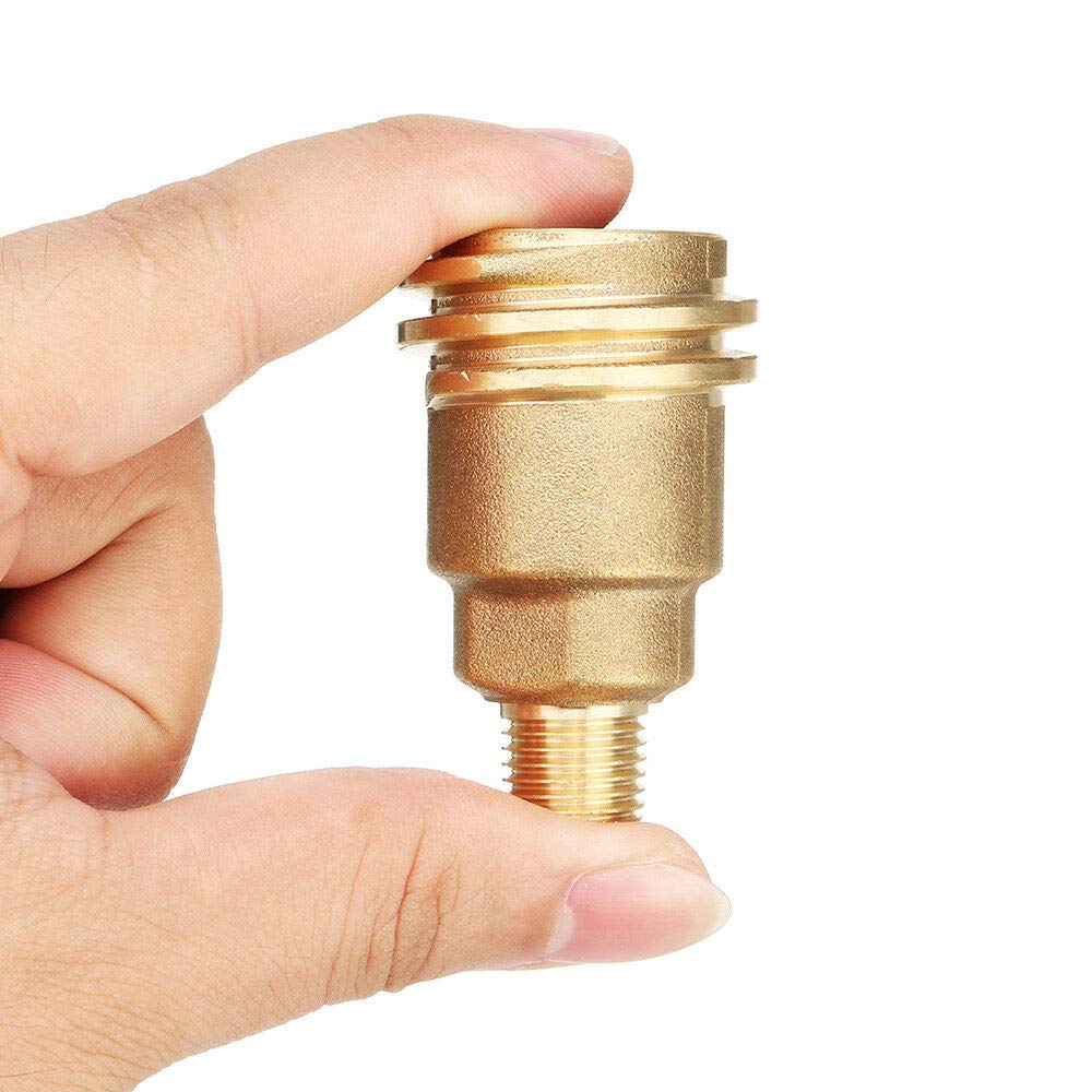 1/4in male pipe thread end on JINYI adapter eases tank changes