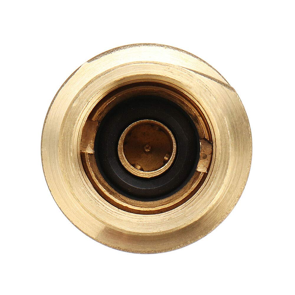 Solid brass gas adapter ready for propane and natural gas use