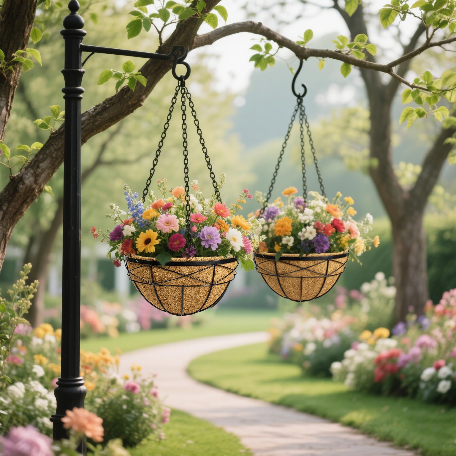 JINYICOCO container garden liner helps maintain balanced moisture.