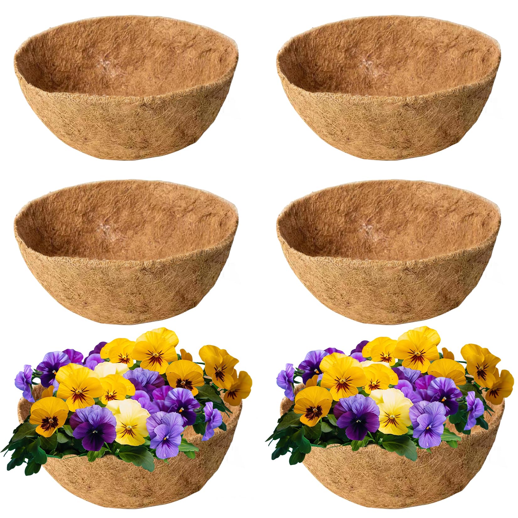 JINYICOCO eco-friendly coco liner for eco-conscious container gardening.