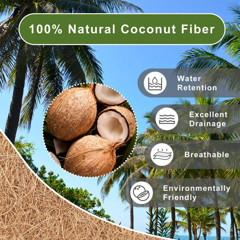 JINYICOCO natural brown coir material enhances rustic garden aesthetics