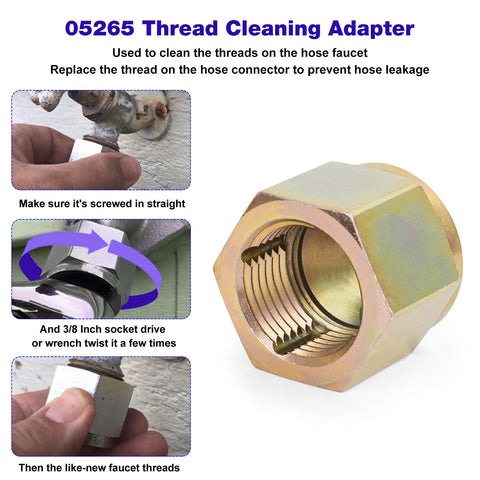 Easy installation with a 3/8-inch socket wrench using this tool.