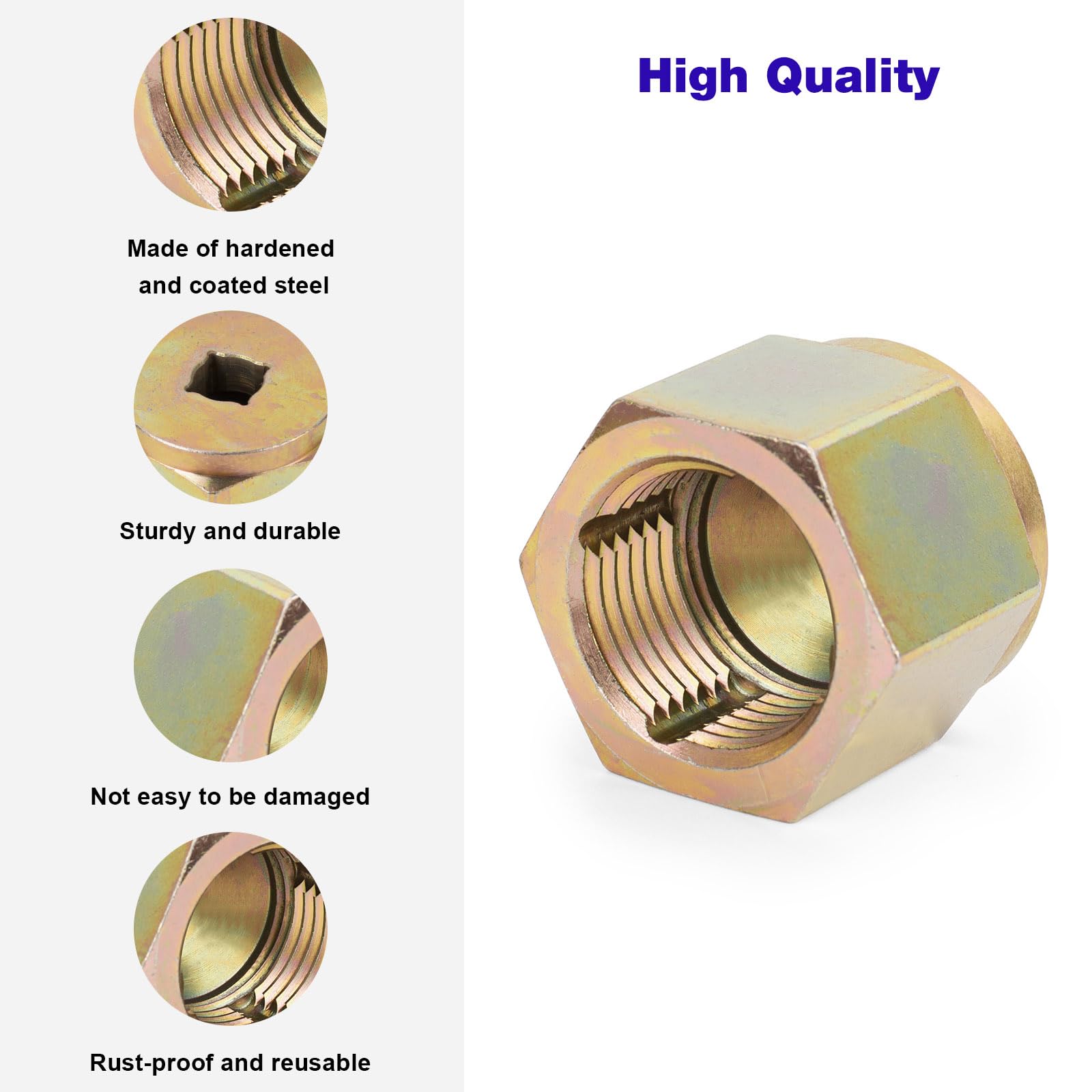 Hardened steel construction of JIOTAR 05265 for durable, reusable tool.