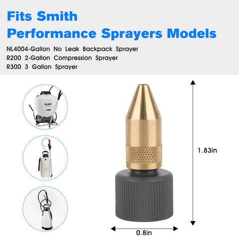 JIOTAR 182919 brass adjustable nozzle for versatile spraying tasks