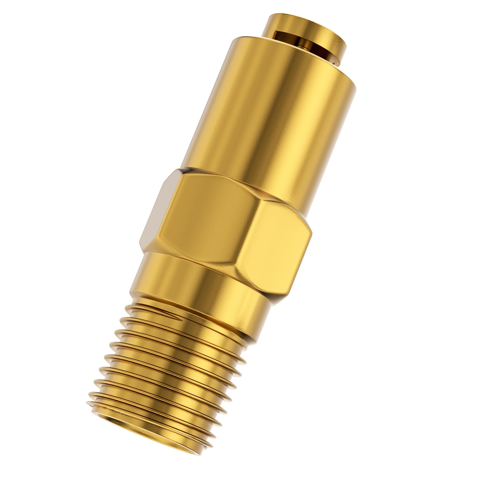 JIOTAR 7101359 thermal relief valve on a pressure washer pump for overheating protection.