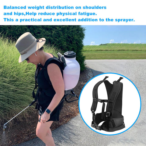 JIOTAR backpack sprayer straps in field use, offering balanced and comfortable wear.