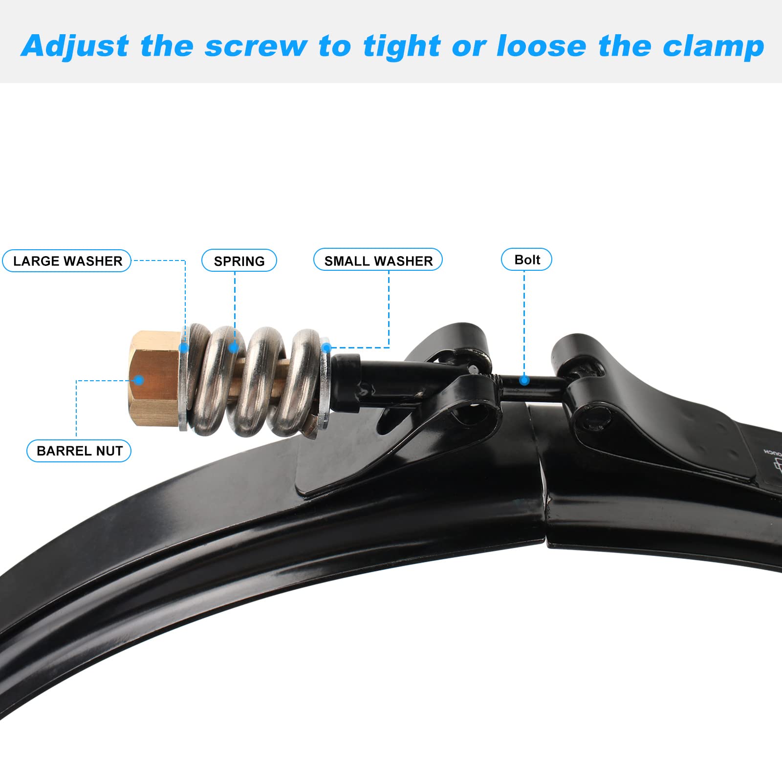 JIOTAR brass nut and gasket set included ensures a tight, rust-resistant seal