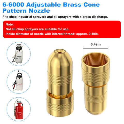 JIOTAR brass sprayer nozzle durable and rust resistant for outdoor use