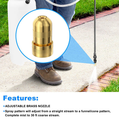 JIOTAR Cha-p compatible nozzle head on sprayer for garden watering