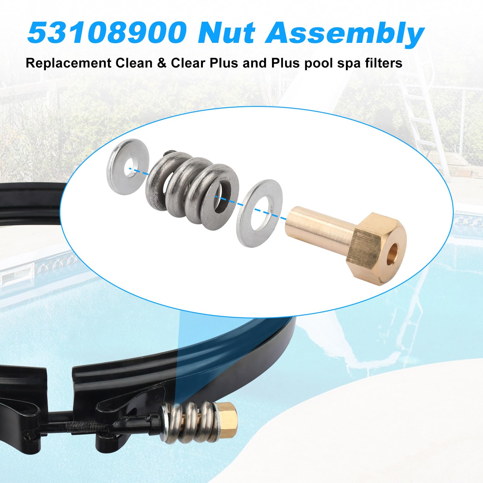 JIOTAR durable brass construction resists corrosion in spa and pool use