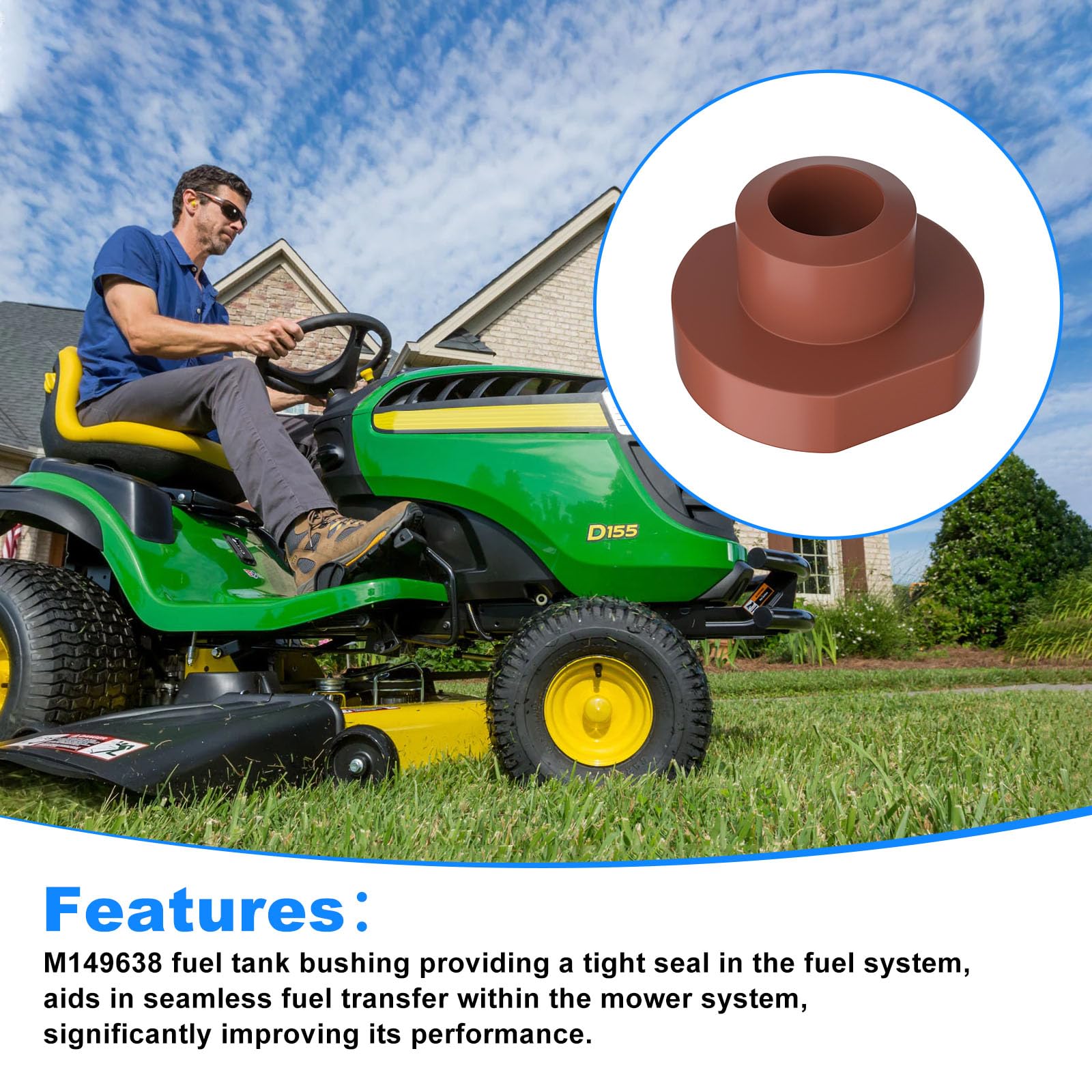 Durable rubber material used in JIOTAR fuel tank bushings