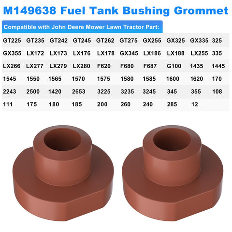 Easy installation steps for replacing the mower fuel tank bushing