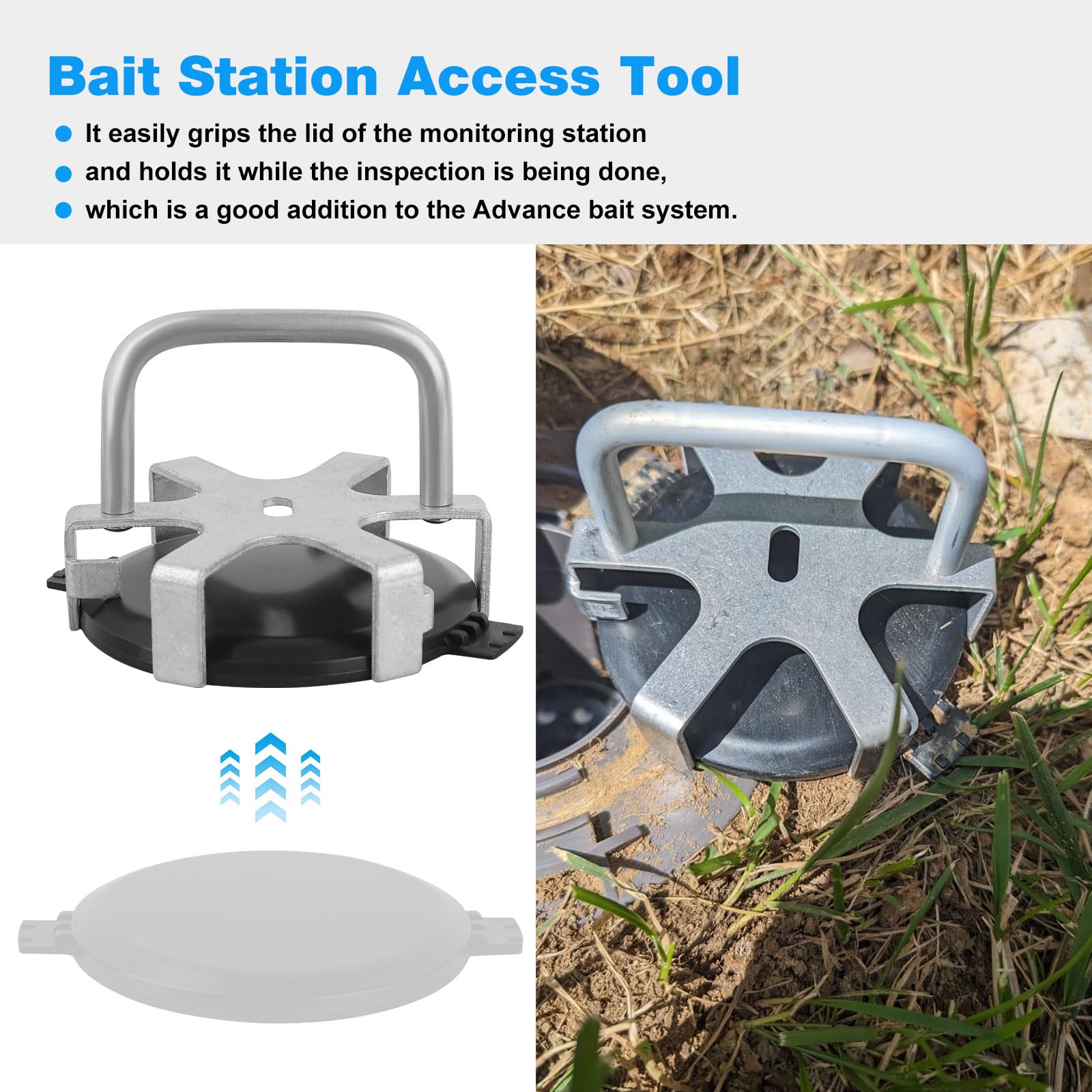 JIOTAR Termi-te bait-station lid opening action enabling easy maintenance