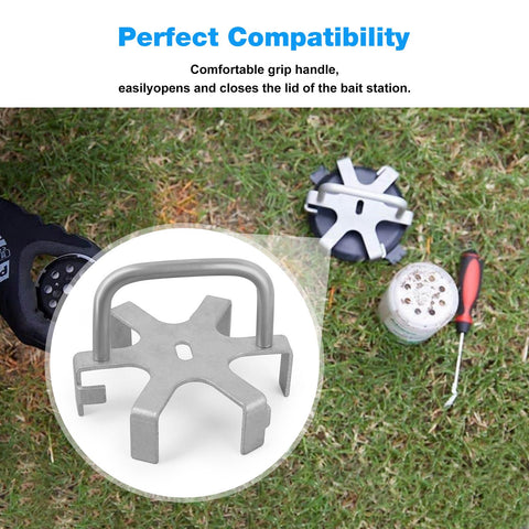 JIOTAR Termi-te bait-station lid removal action simplifies service