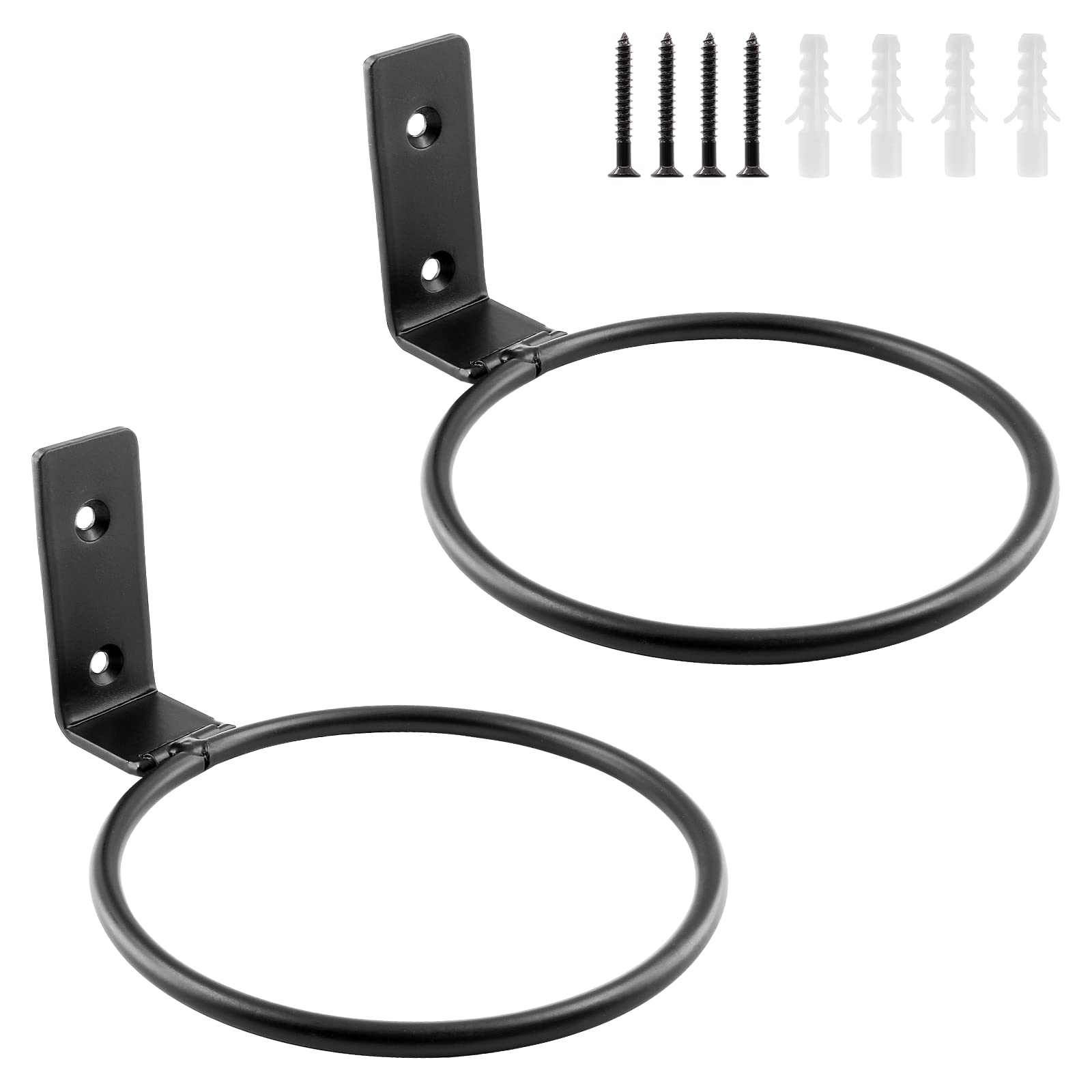 Jiozermi 4-inch planter ring on wall, sturdy support for indoor herb and succulent displays.