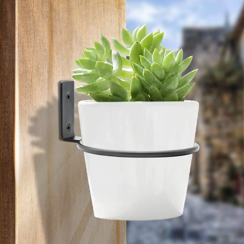 Two-pack planter rings with screws included for quick, secure garden or home decor installation.
