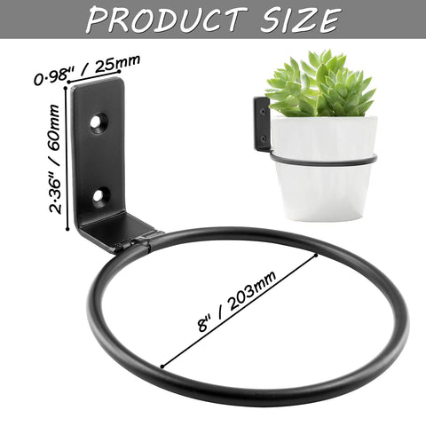 Rugged solid iron construction resists rust, delivering long-lasting planter support.