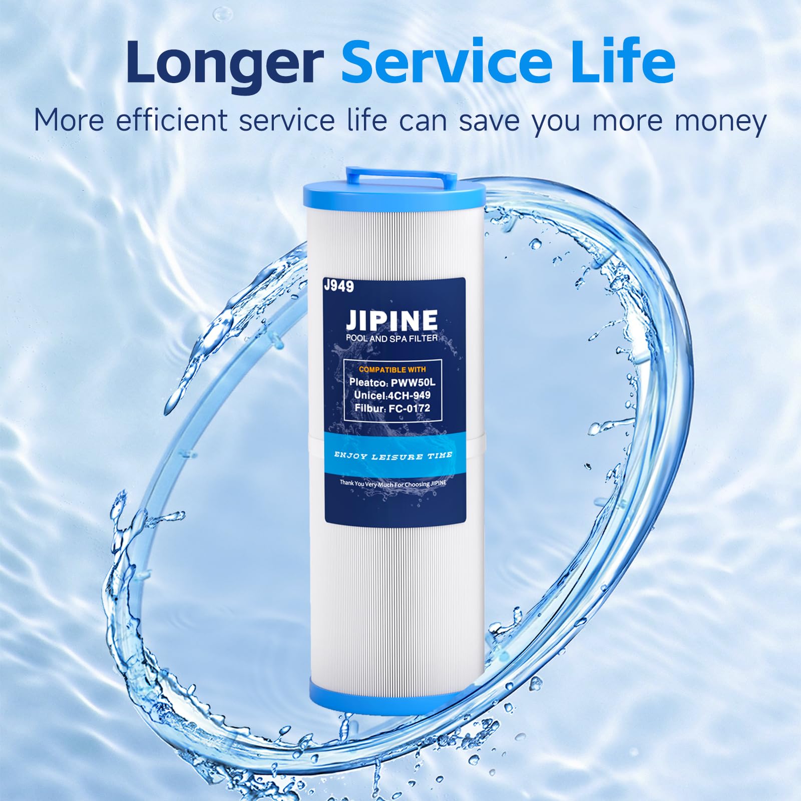 JIPINE 4CH-949 spa filter washable fabric ready for reuse.