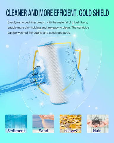 JIPINE PAS50SV spa filter featuring 50 sq ft filtration area for strong flow