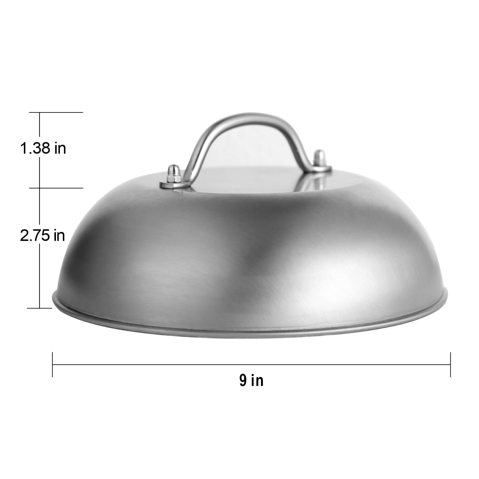 Stainless steel melting dome from Jirktiy for durable outdoor grilling.