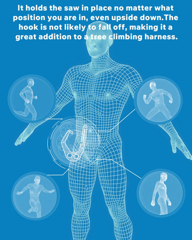 JISHAHS aluminum tree hook ideal safety belt supplement for climbers.
